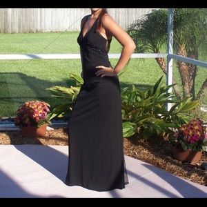 🌺Dave & Johnny by Laura Ryner, Long Black Gown 7/8)🌺